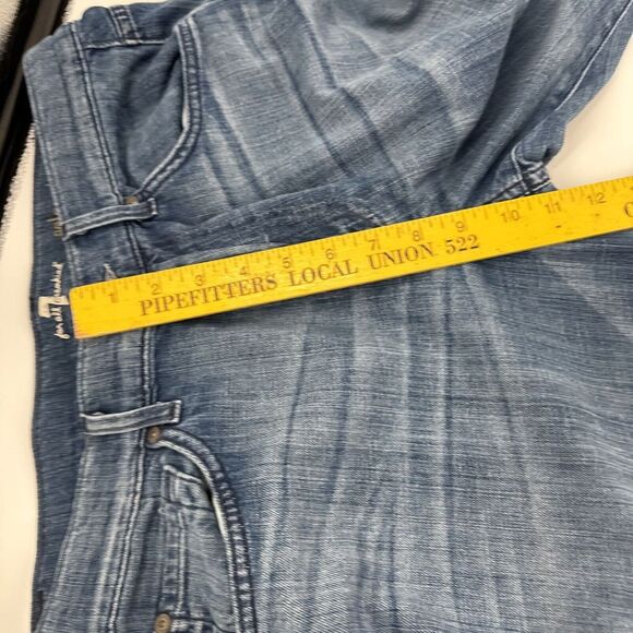 7 For All Mankind Relaxed Zip Fly Straight Leg Size 34 Blue Jeans Mens - Picture 11 of 12